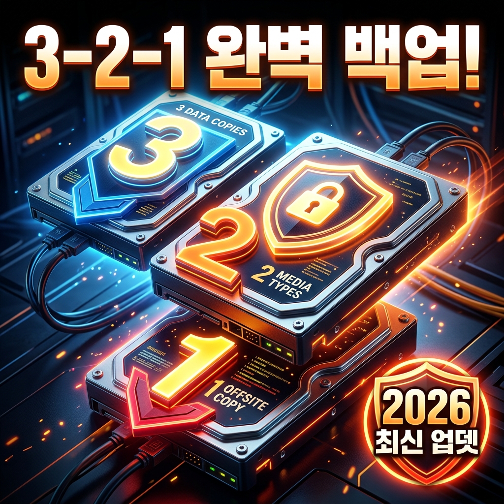 3-2-1 백업 규칙 완벽 정리 — 데이터 손실을 막는 가장 확실한 원칙과 실천법