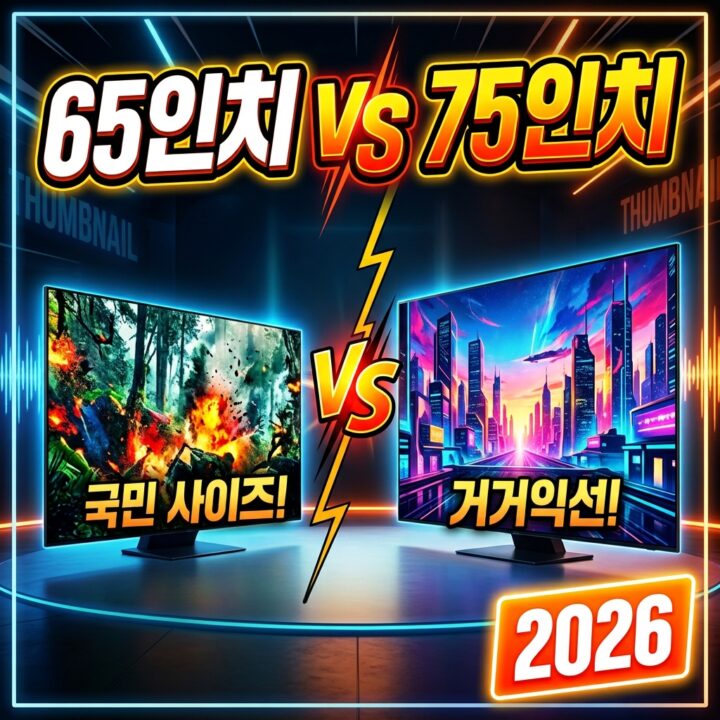 65인치 vs 75인치 TV, 시청거리·거실 크기·체감 차이로 고르는 법