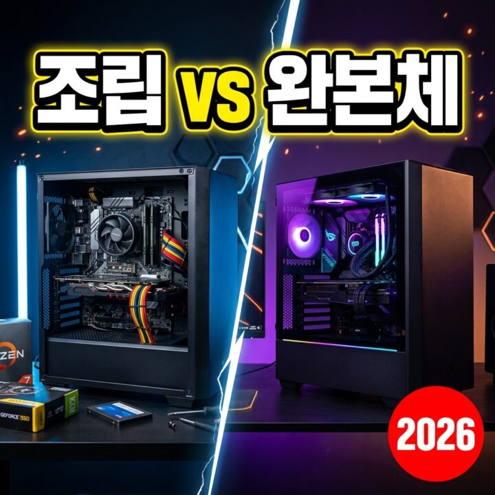 조립 PC vs 완제품 PC, 2026년 뭘 사야 할까? 장단점·가격대·추천 대상 총정리