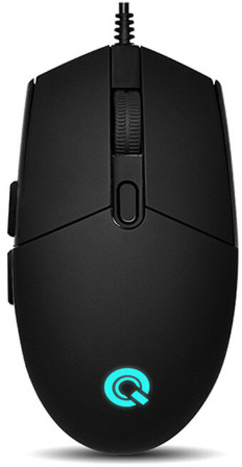 큐센 LED USB 유선마우스, GP-M500 LED, 블랙 실제 판매 상품 이미지
