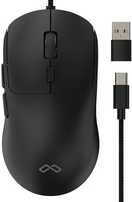맥스틸 C타입 USB 무소음 유선 게이밍 마우스, 블랙, GM-MCU50 실제 판매 상품 이미지