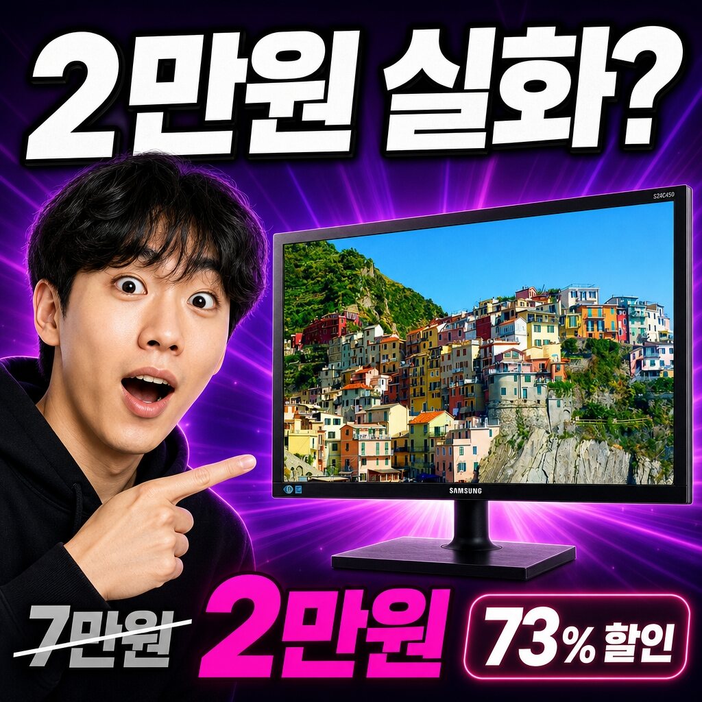24인치 60Hz 게이밍 모니터, 이 가격 실화? 실측 리뷰