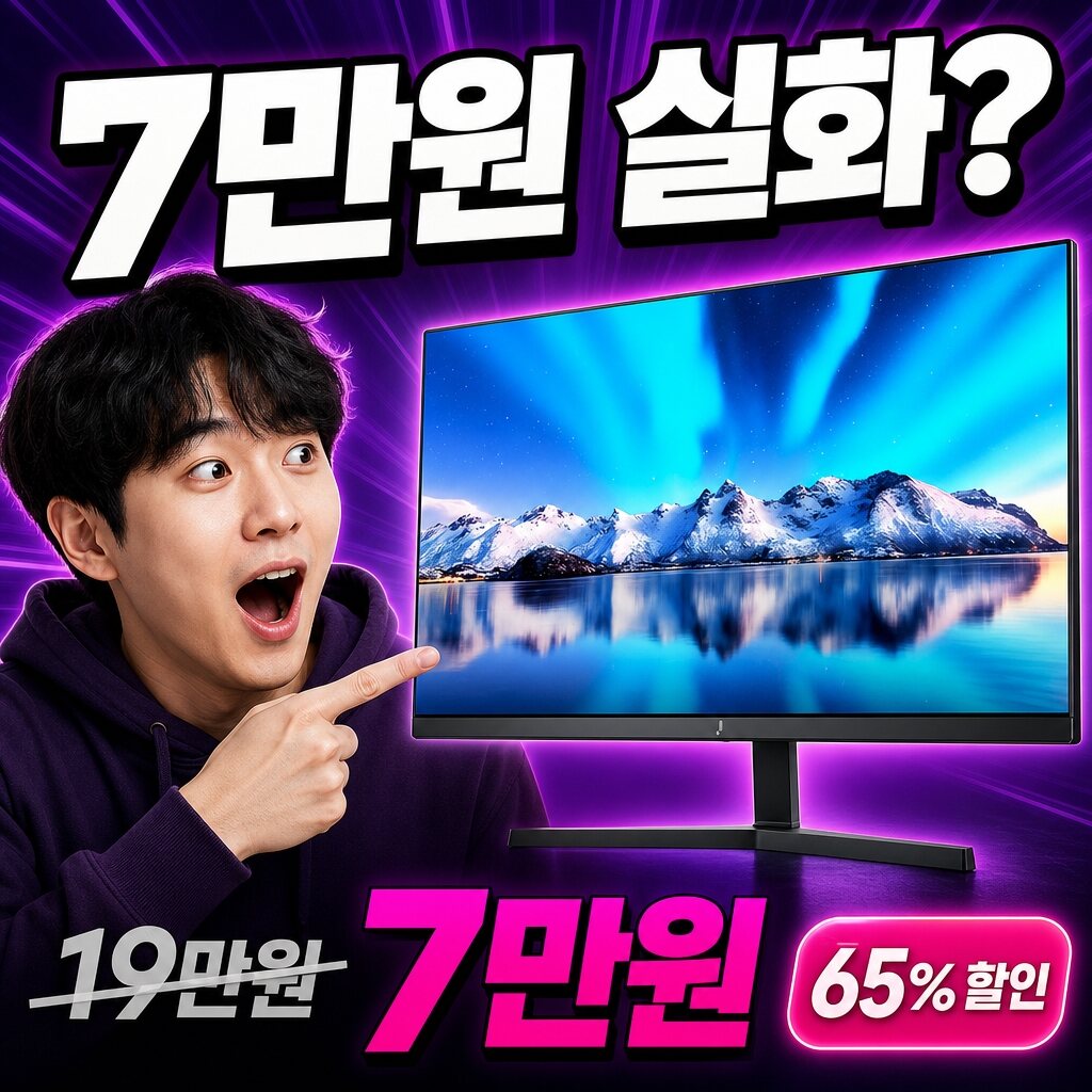 22인치 100Hz 게이밍 모니터, 이 가격 실화? 실측 리뷰