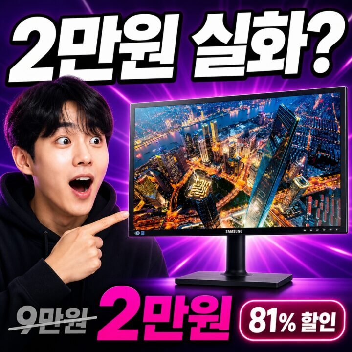 24인치 LED(TN/VA 계열) 모니터 후기 | 사무 최적 정리