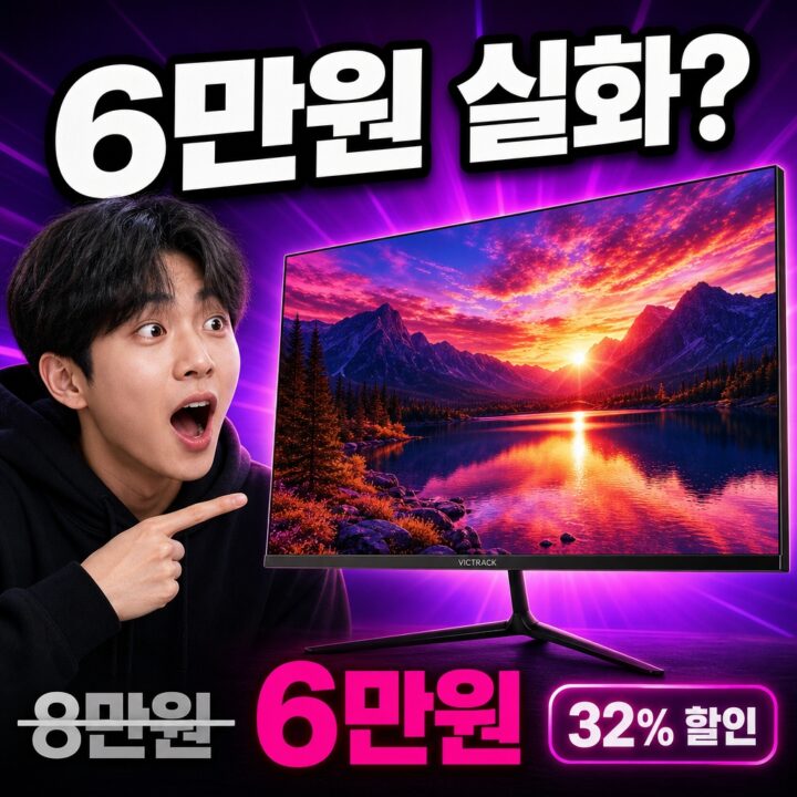 23.8인치 100Hz 게이밍 모니터, 이 가격 실화? 실측 리뷰