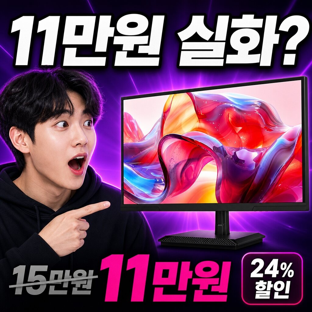 24인치 240Hz 게이밍 모니터, 이 가격 실화? 실측 리뷰