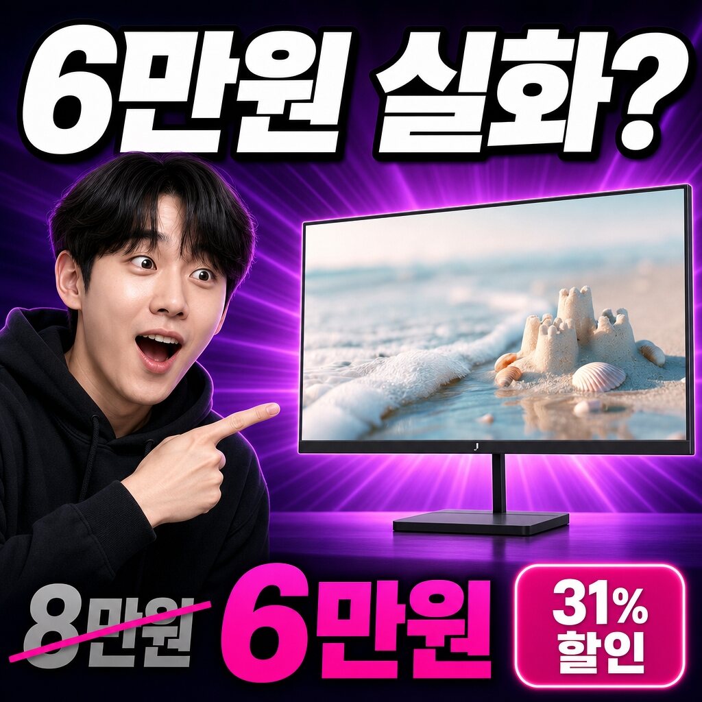 22인치 100Hz 게이밍 모니터, 이 가격 실화? 실측 리뷰