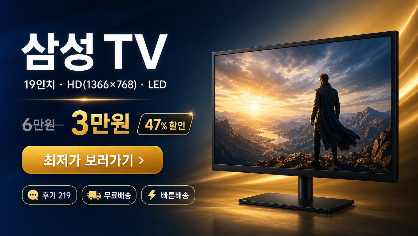 삼성 19인치 TV 최저가 보러가기 배너