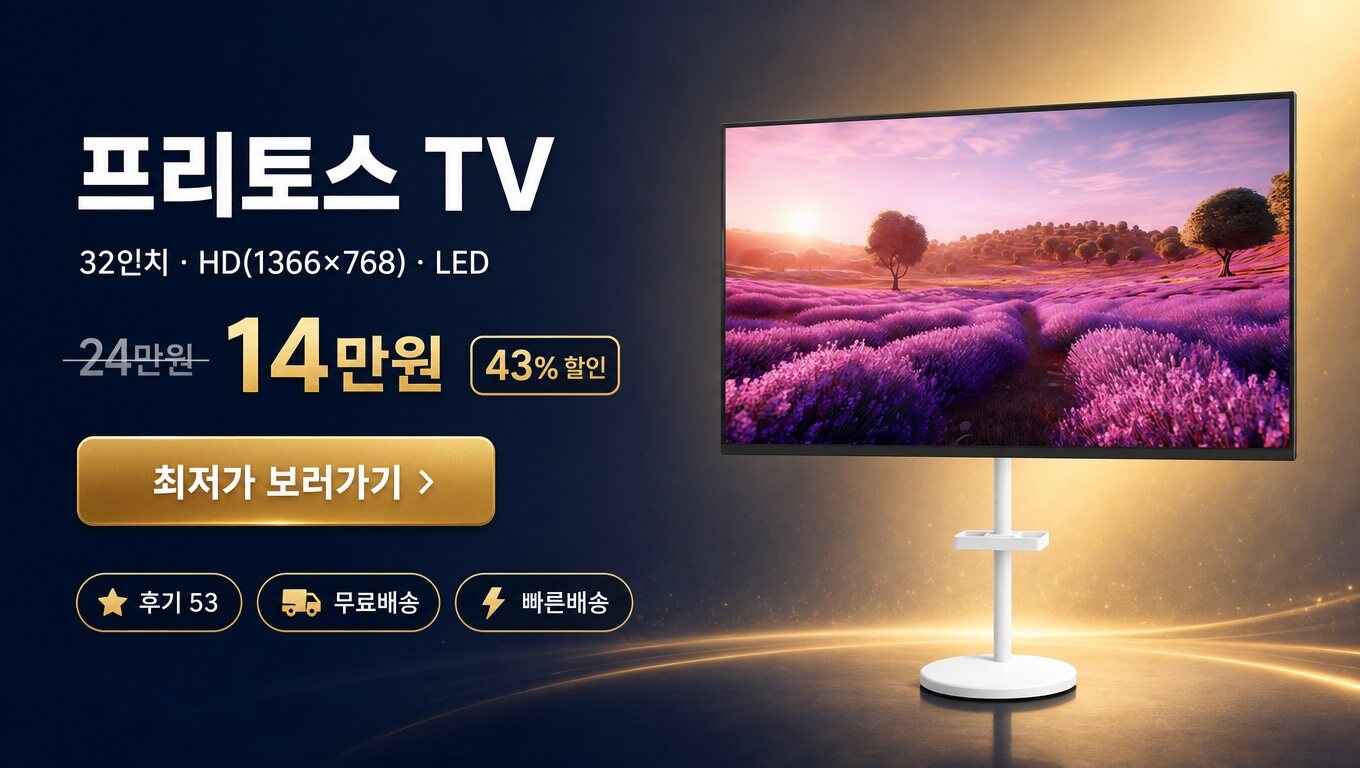 프리토스 32인치 TV 최저가 보러가기 배너