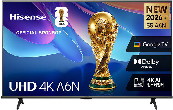 Hisense하이센스 4K LED 구글TV, 139cm(55인치), 55 실제 판매 상품 이미지