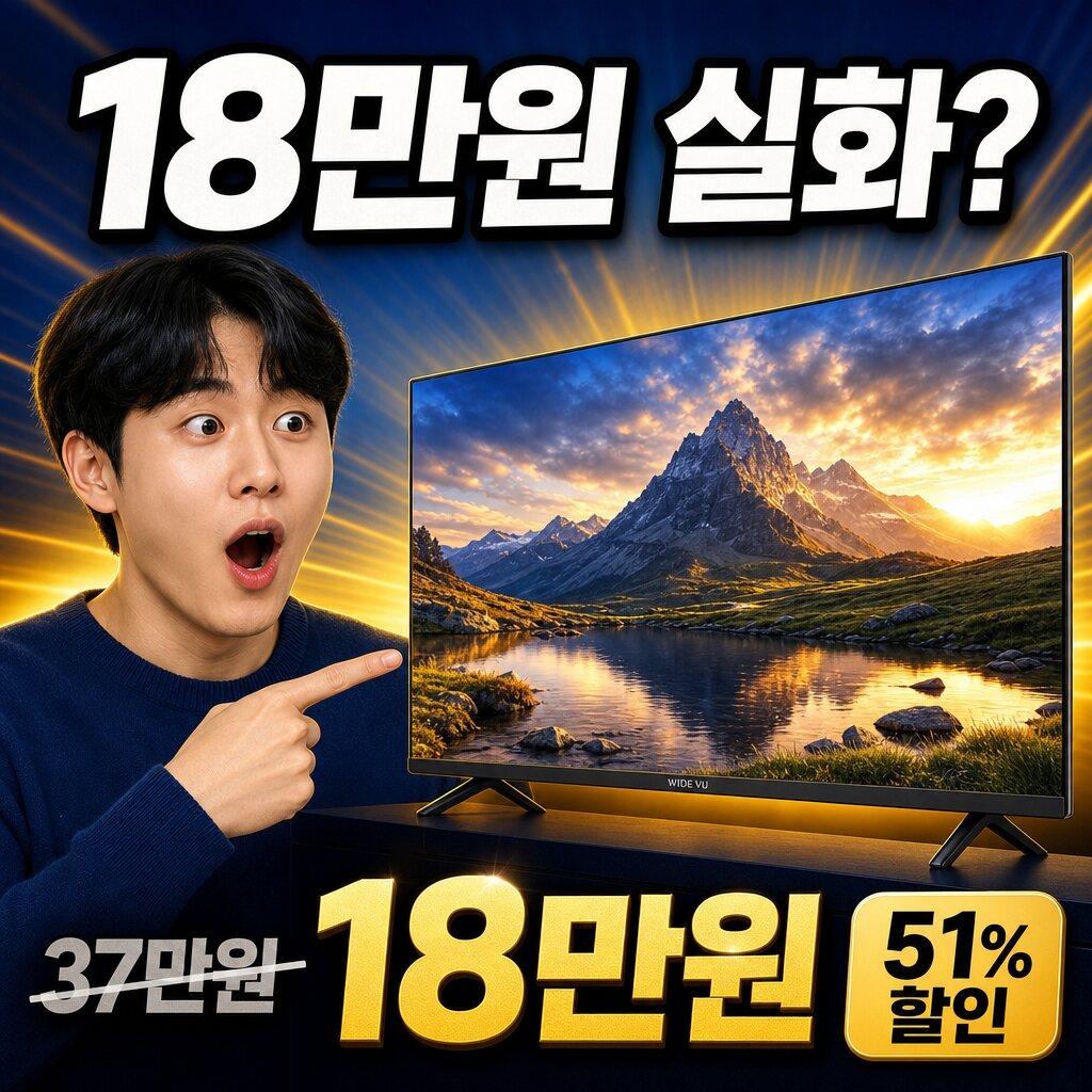 와이드뷰 40인치 TV 실사용 후기 | FHD(1920×1080) 화질 총정리