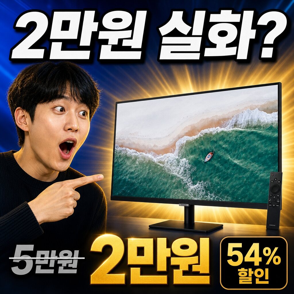 27인치 HD(1366×768) TV, 54% 할인 실화? 실측 리뷰