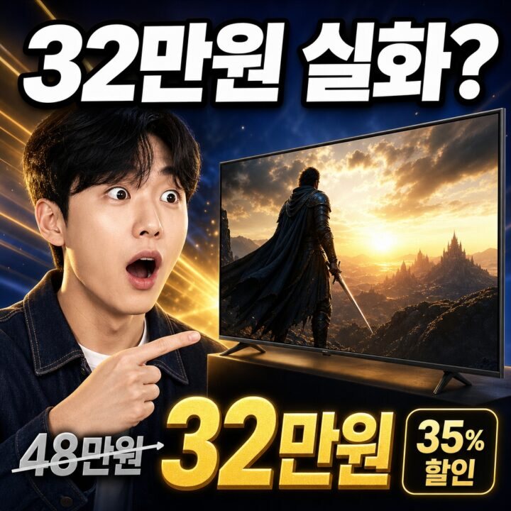 55인치 4K UHD(3840×2160) TV, 35% 할인 실화? 실측 리뷰