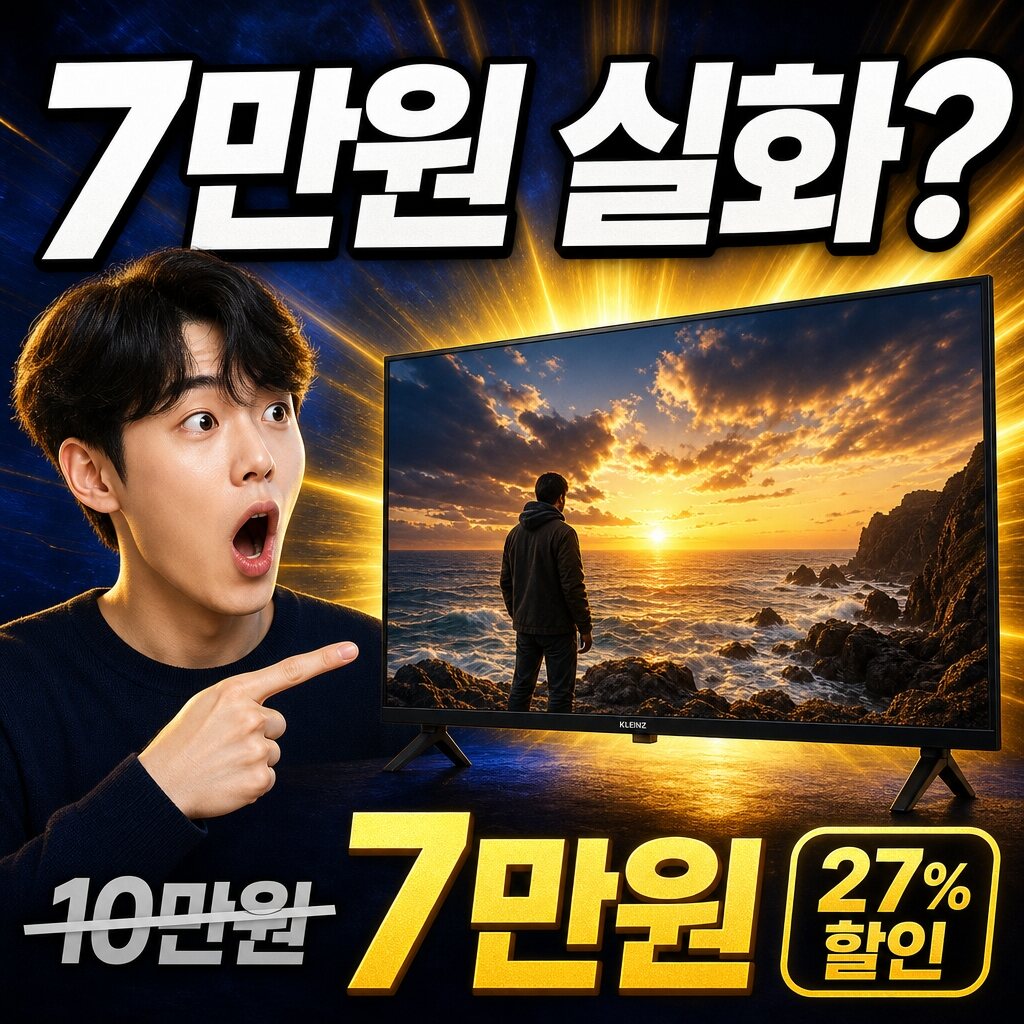 클라인즈 32인치 TV 실사용 후기 | HD(1366×768) 화질 총정리