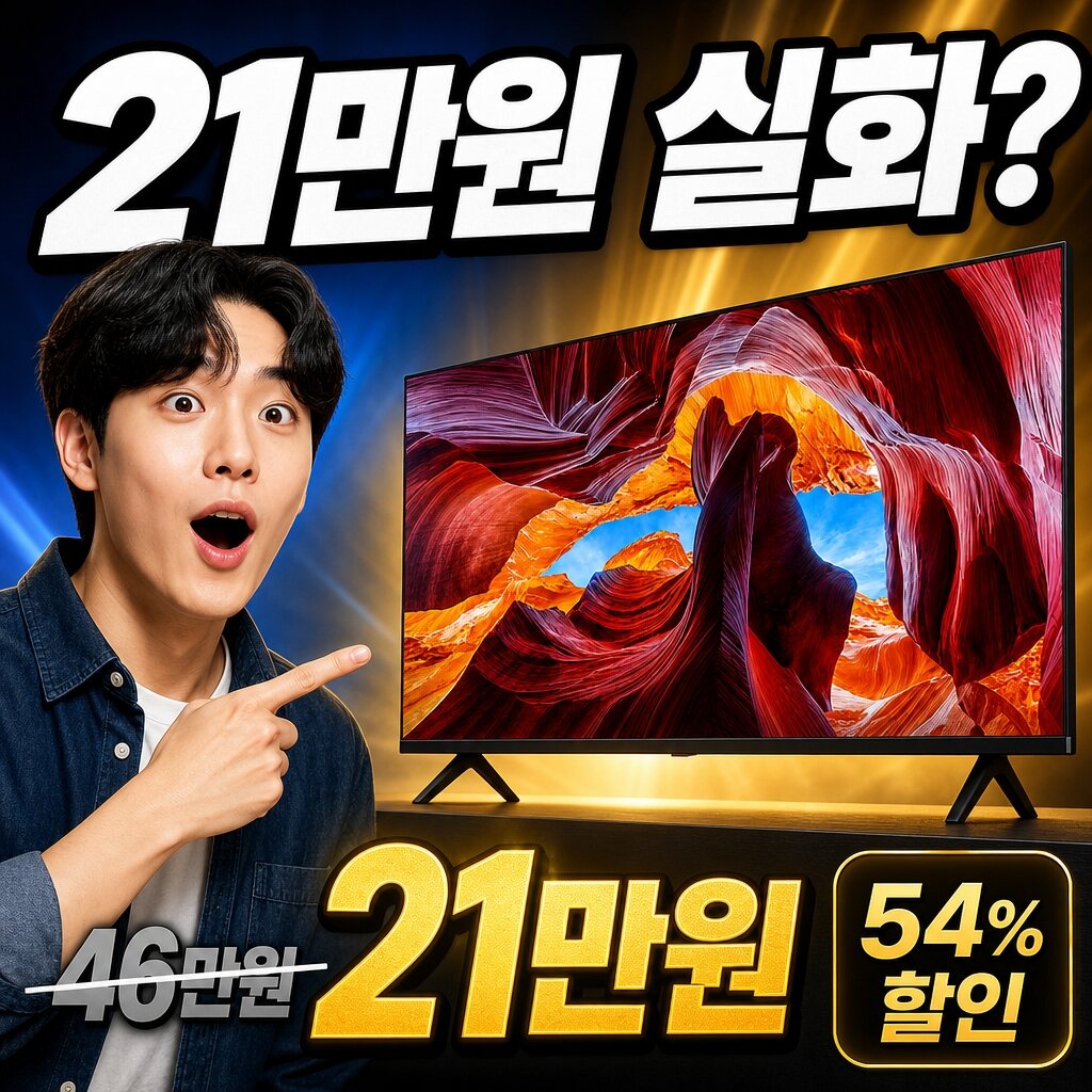 와우피프티 43인치 TV 실사용 후기 대표 이미지