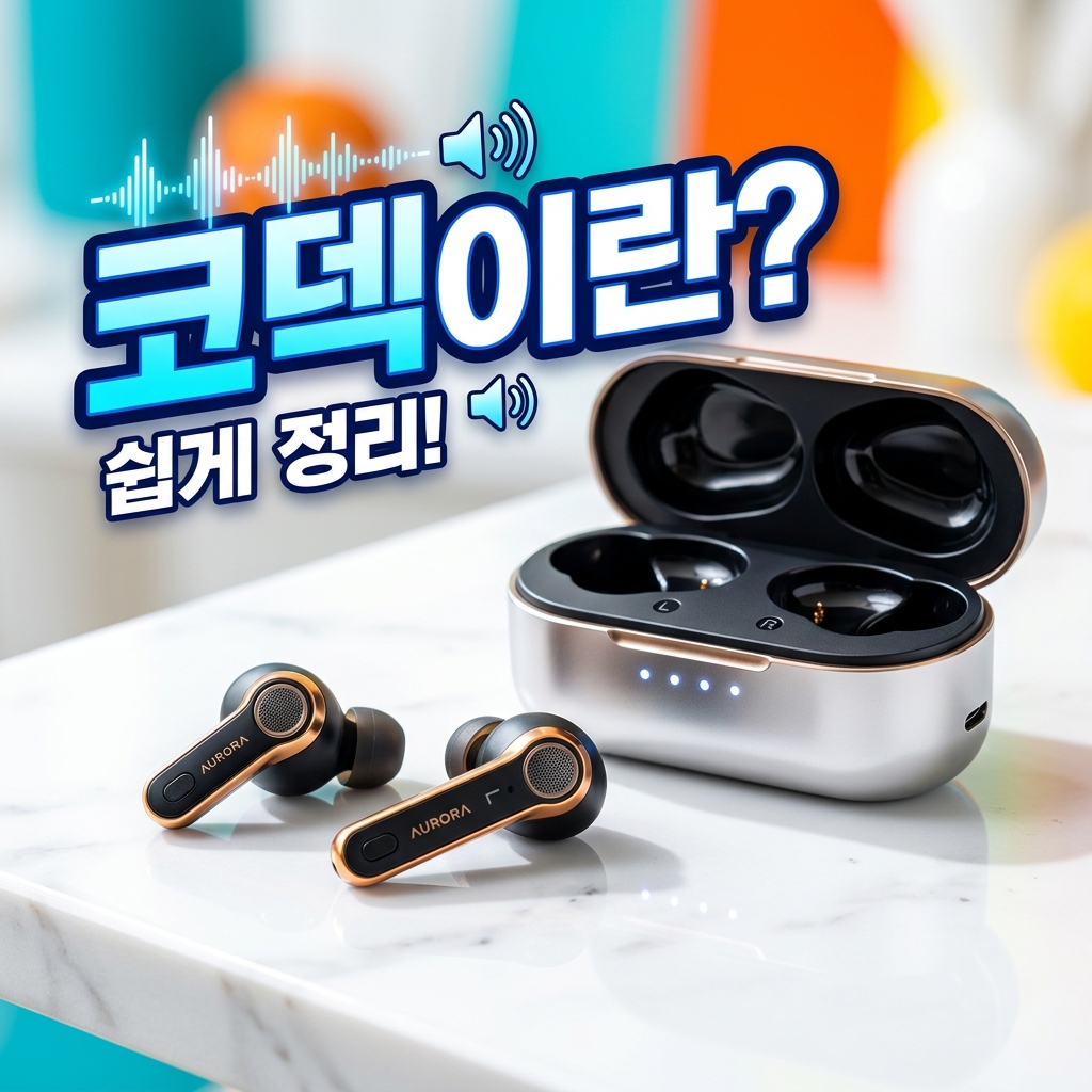 충전 케이스와 함께 놓인 무선 이어버드