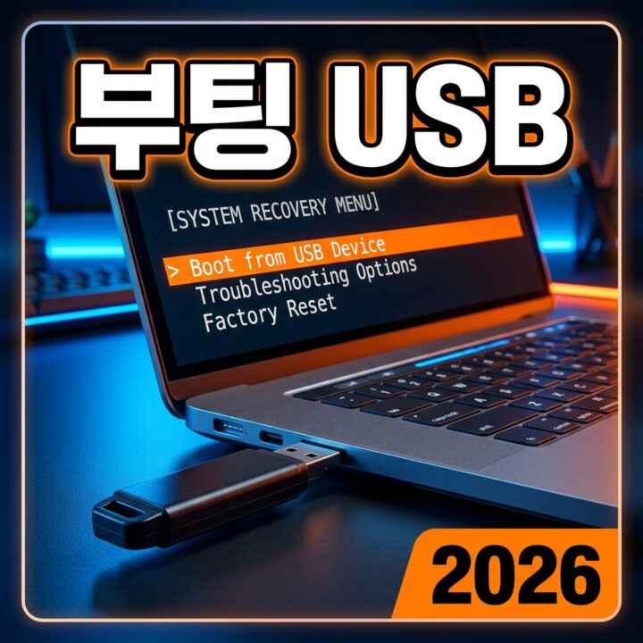 부팅 USB 만들기와 활용법 — 윈도우 설치·복구 미디어 완벽 정리 (2026)