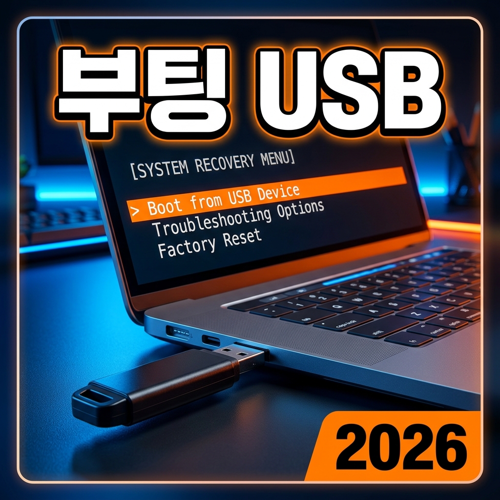 부팅 USB 만들기와 활용법 — 윈도우 설치·복구 미디어 완벽 정리 (2026)