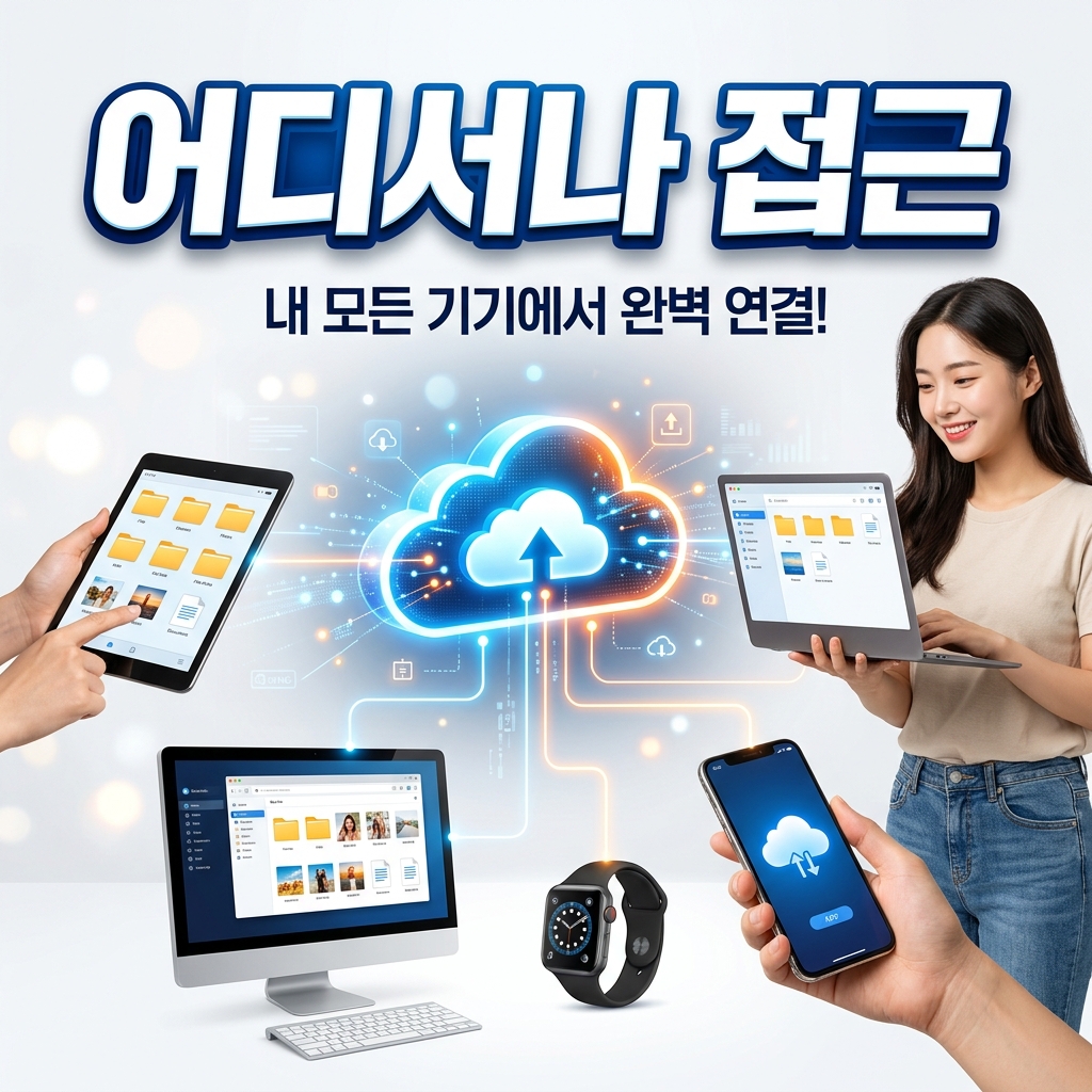 기기·용도·회선 세 가지 기준에 따라 클라우드 서비스를 선택하는 흐름을 나타낸 이미지
