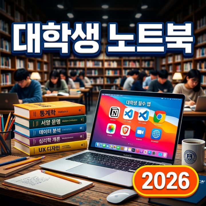 대학생 노트북 고르는 기준 2026 — 전공·용도별 사양 완벽 가이드