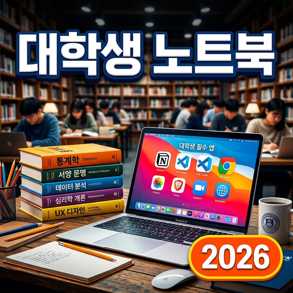 대학생 노트북 고르는 기준 2026 — 전공·용도별 사양 완벽 가이드