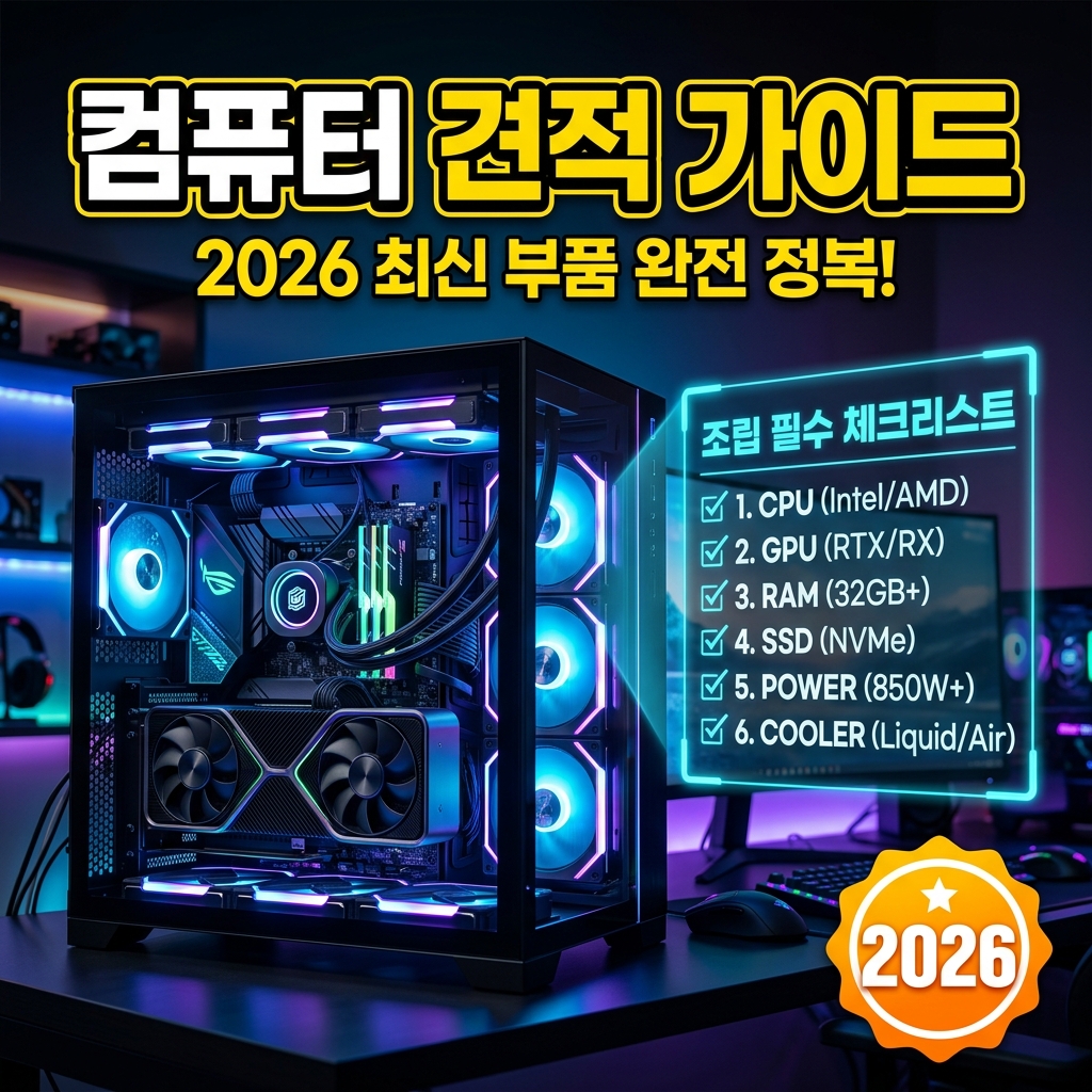 2026 컴퓨터 사양 완전 정복 — 부품별 역할과 선택 기준