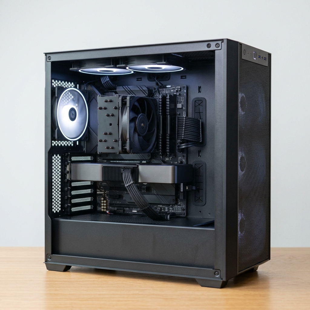 CPU 소켓에 프로세서를 장착하는 모습