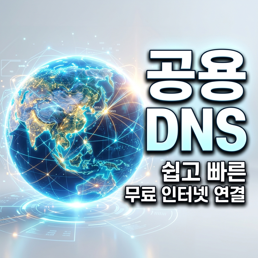 클라우드플레어 1.1.1.1과 구글 8.8.8.8 등 공용 DNS 주소를 비교한 화면