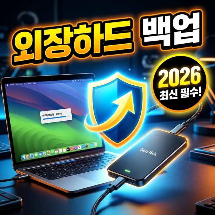 외장하드로 백업하는 법 — 윈도우 파일 히스토리·수동 백업·안전 보관 완벽 정리