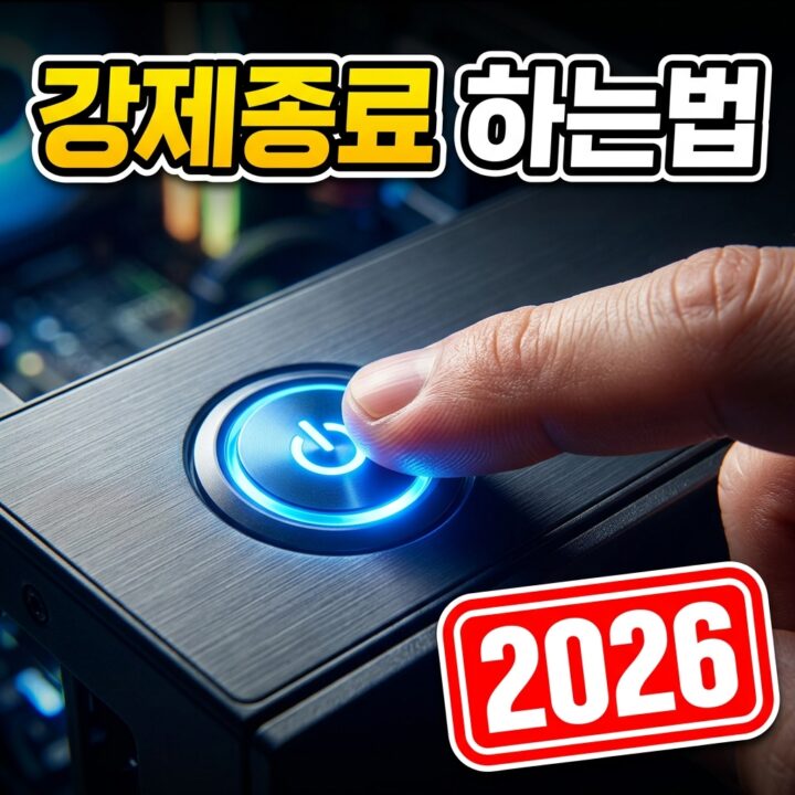 컴퓨터 강제 종료·강제 재부팅 안전하게 하는 법과 주의점