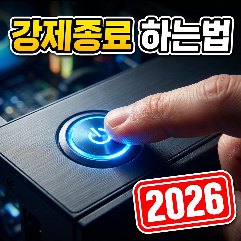 컴퓨터 강제 종료·강제 재부팅 안전하게 하는 법과 주의점