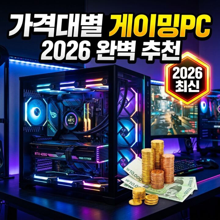 2026 예산대별 게이밍 PC 구성 기준: 예산에 맞춰 어디에 투자할까