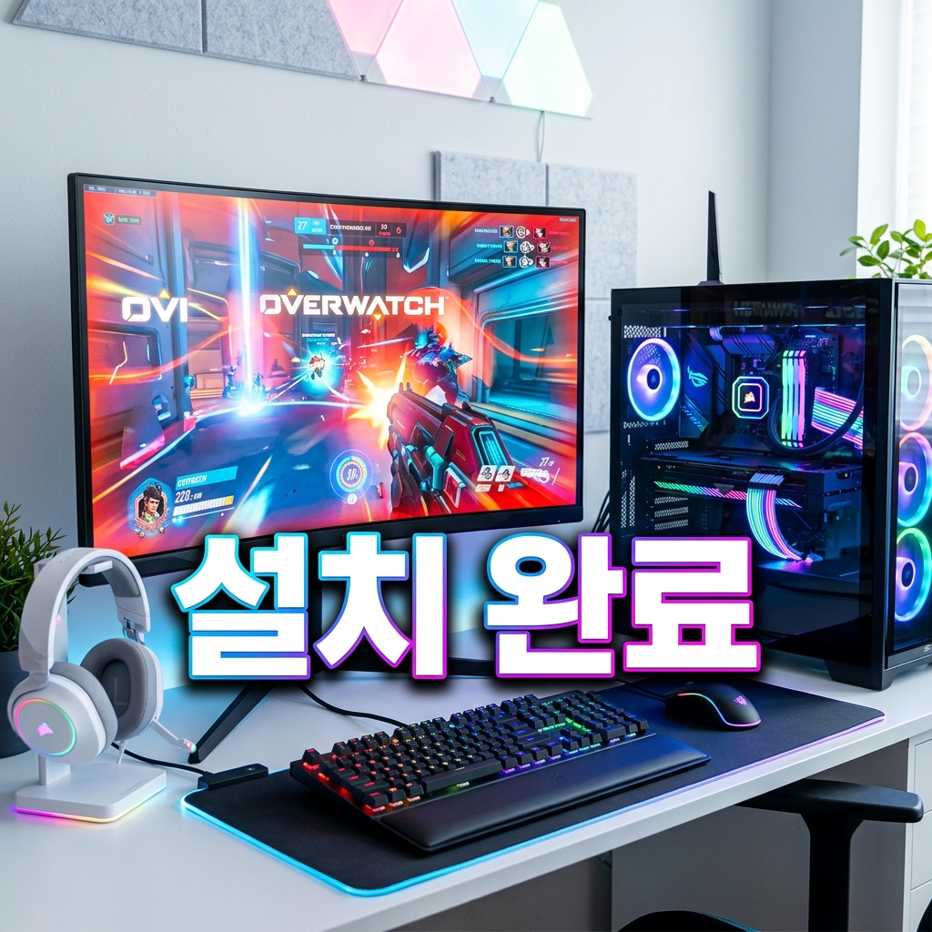 최신 그래픽 드라이버를 사용자 정의 옵션으로 클린 설치하는 설치 마법사 화면