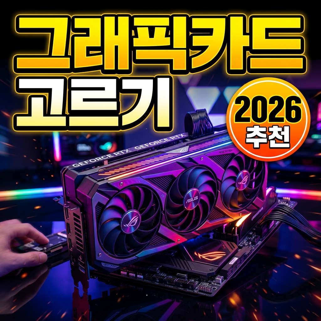 2026 그래픽카드(GPU) 고르는 법 — 등급·VRAM·해상도·소비전력 총정리