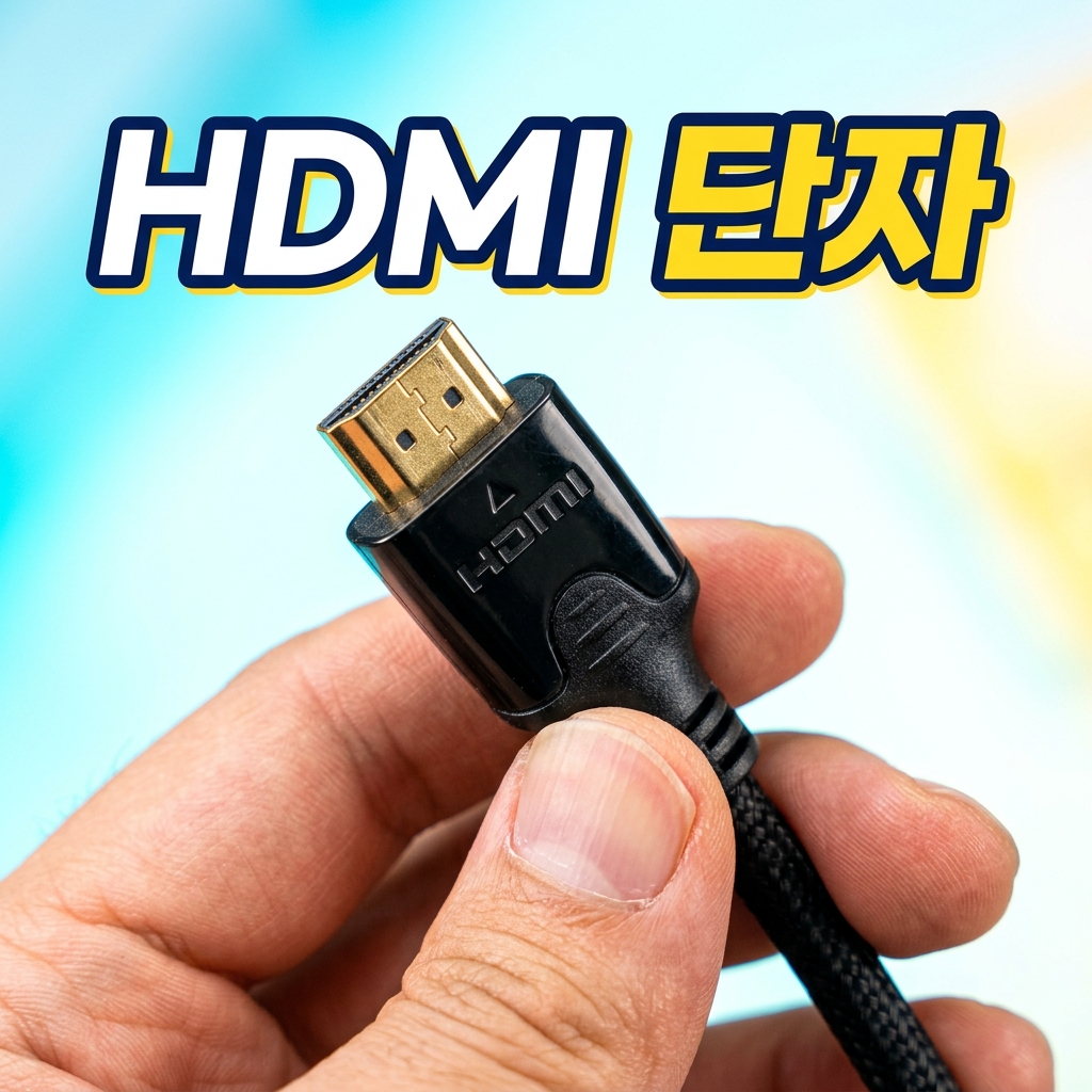 HDMI 단자와 DisplayPort 단자의 모양을 비교한 이미지