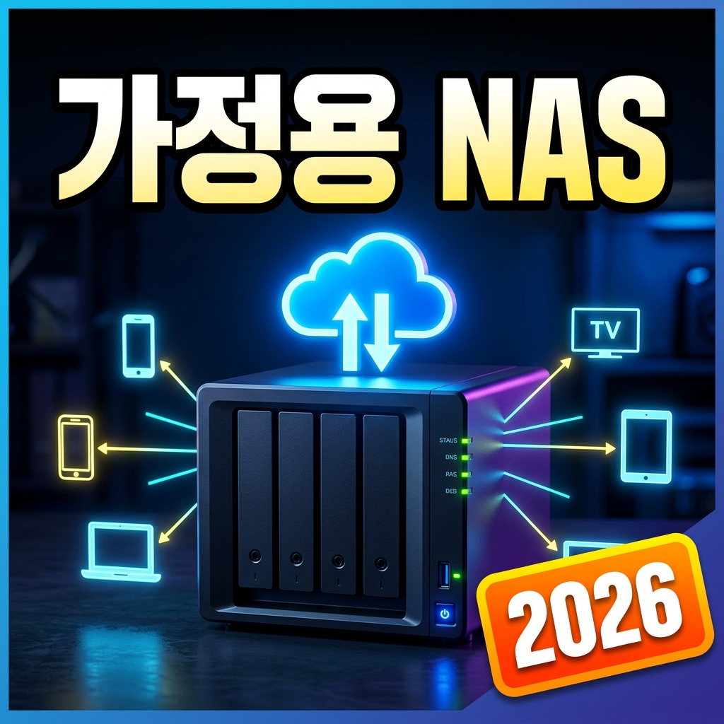가정용 NAS 입문 가이드 — NAS란 무엇이고 베이·디스크 구성부터 백업·미디어서버 활용까지