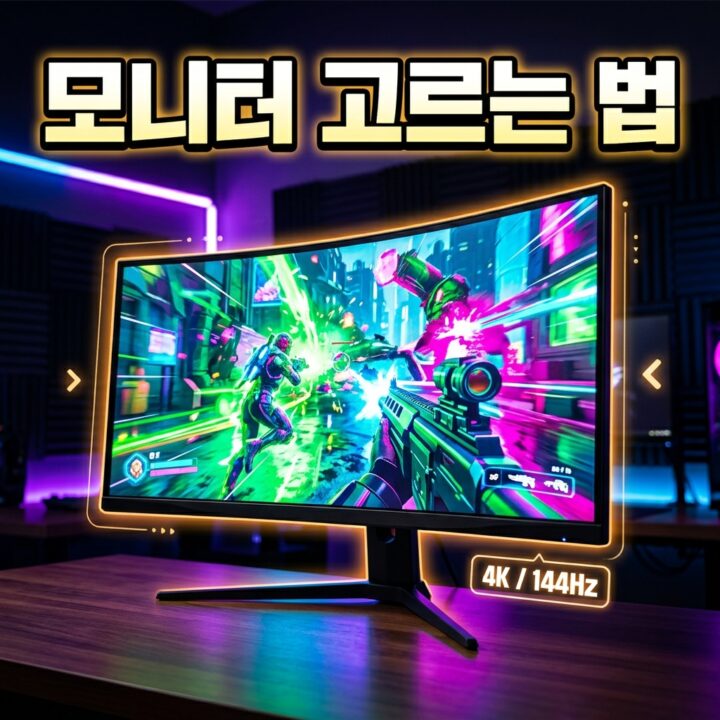 모니터 고르는 법 2026 — 주사율·패널·해상도·크기 한눈에 정리
