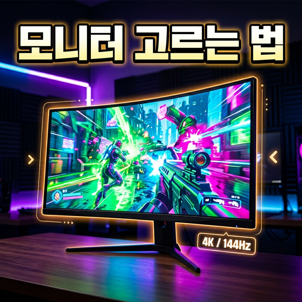 모니터 고르는 법 2026 — 주사율·패널·해상도·크기 한눈에 정리