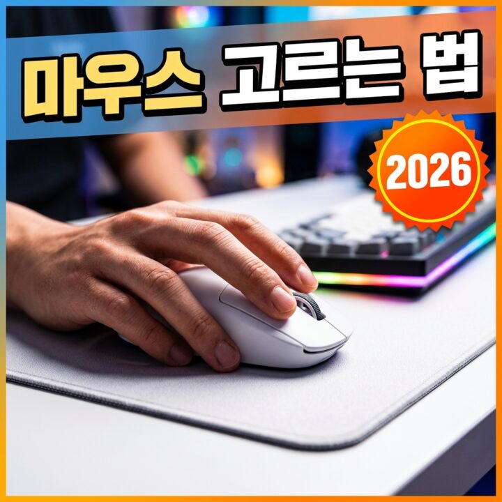 마우스 고르는 법: 크기·그립·무게·연결방식·용도별 선택 기준