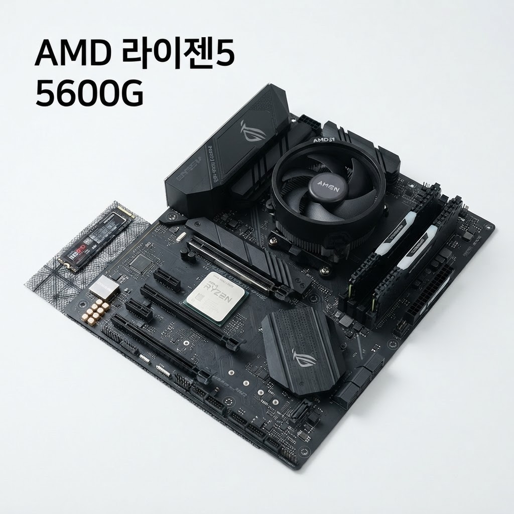 포유컴퓨터 게이밍 풀세트 모니터포함 PC04 구성품 상세 컷