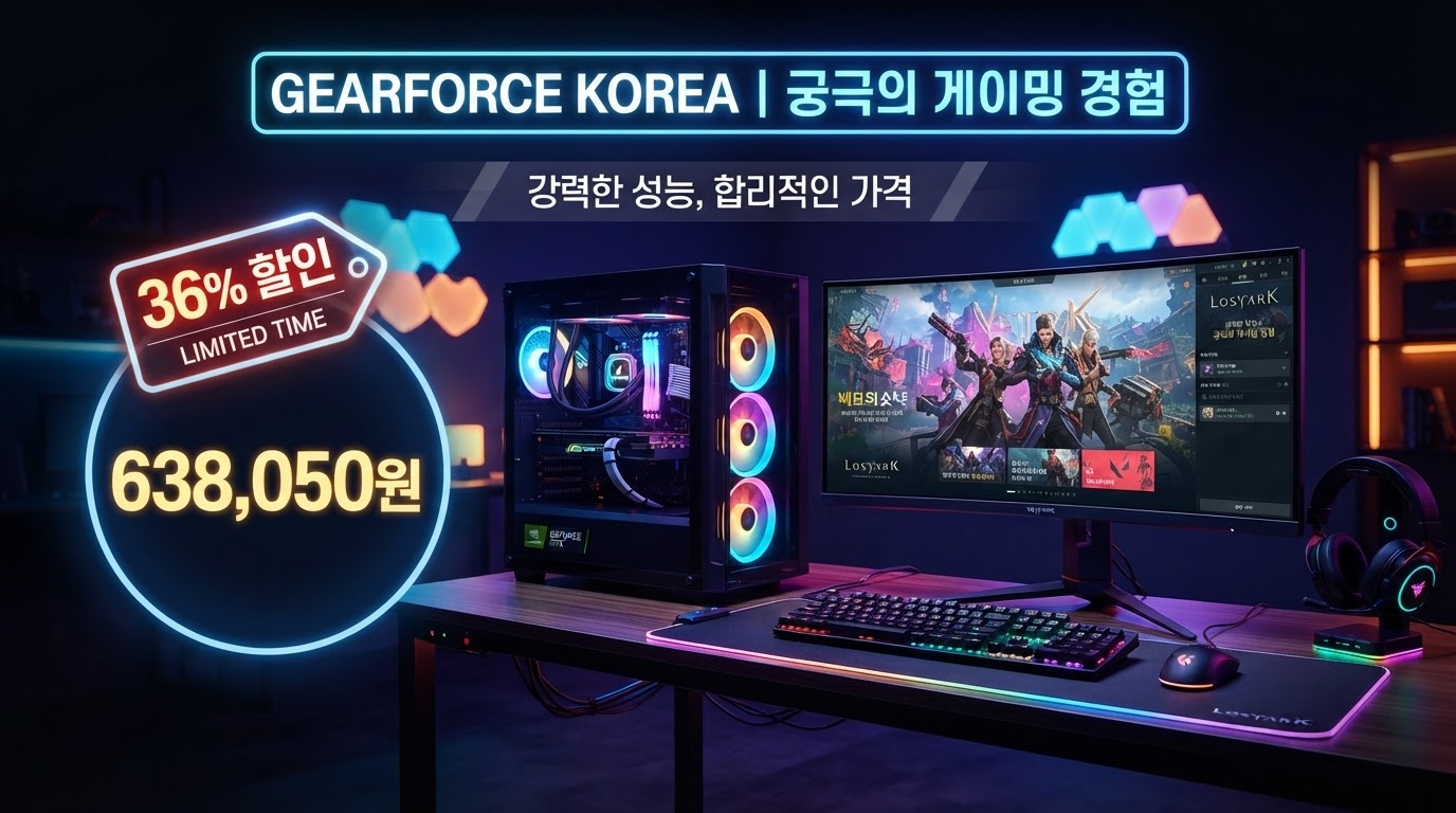 조립 컴퓨터 게이밍 퍼팩트 05번 WIN11 Pro 가격 배너 — 638,050원 특가