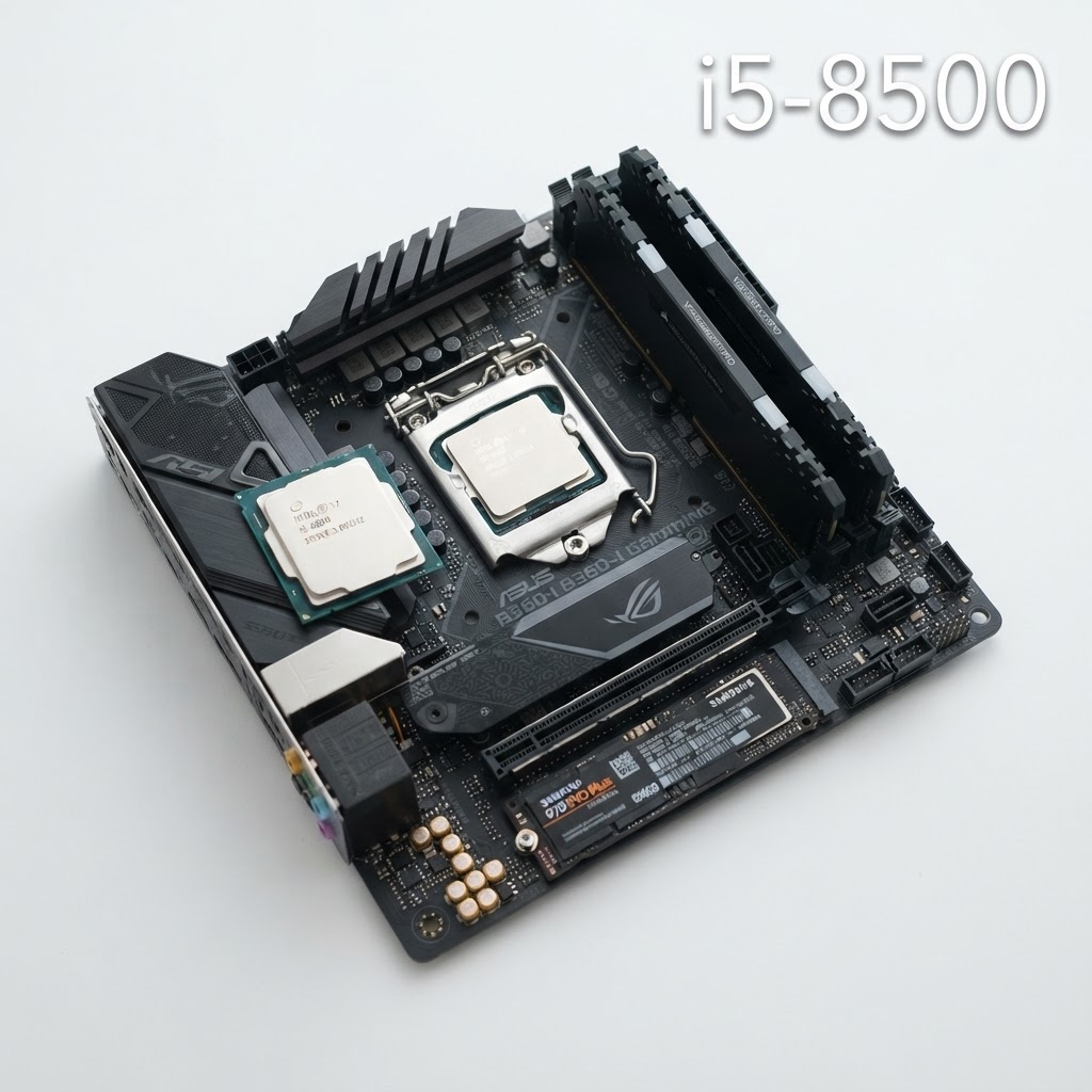 게이밍컴퓨터 조립PC 화이트 3번 고급 i5-8500 구성품 상세 컷