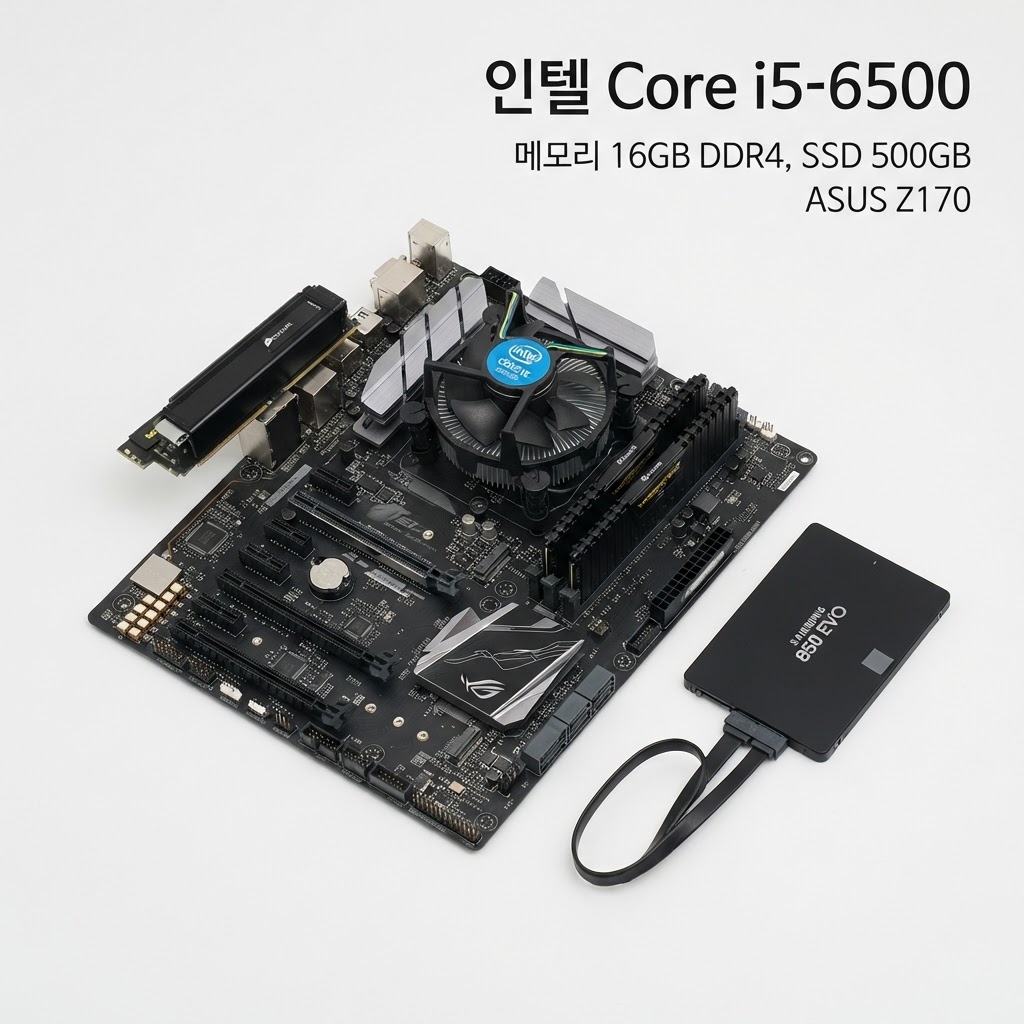 조립컴퓨터 게이밍PC 사무용1번 롤 오버워치 구성품 상세 컷