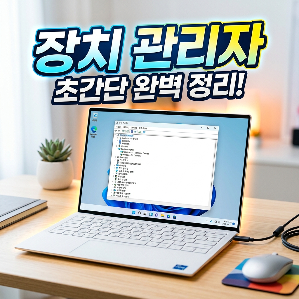 장치 관리자에서 드라이버 목록을 점검하는 모습으로 드라이버 롤백을 상징하는 이미지