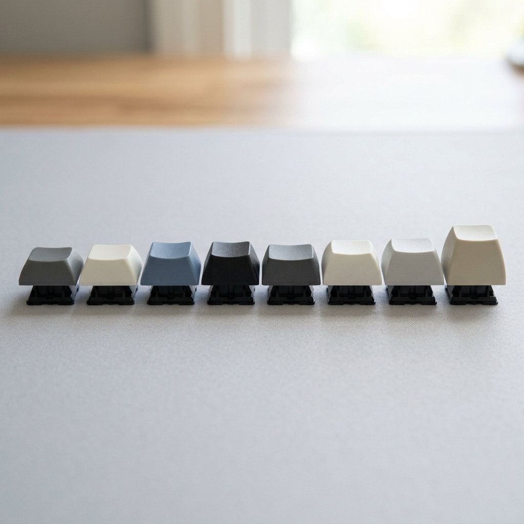 OEM Cherry SA DSA XDA 키캡 프로파일 높이 옆면 비교
