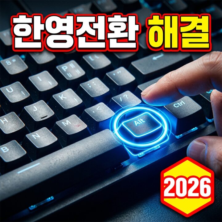 한/영 전환이 안 될 때 원인과 해결 방법 총정리 (윈도우11·IME·오른쪽 Alt·레지스트리, 2026 최신)