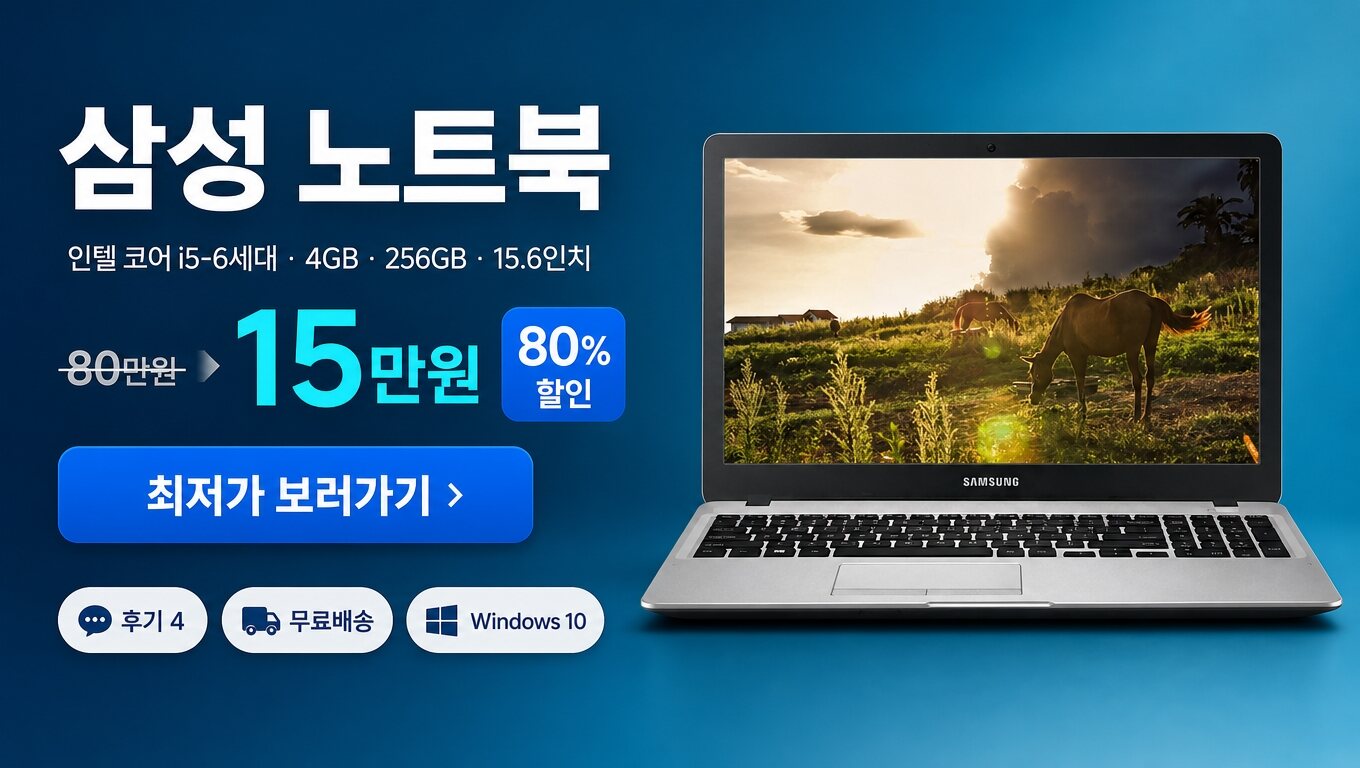 삼성 노트북 최저가 보러가기 배너