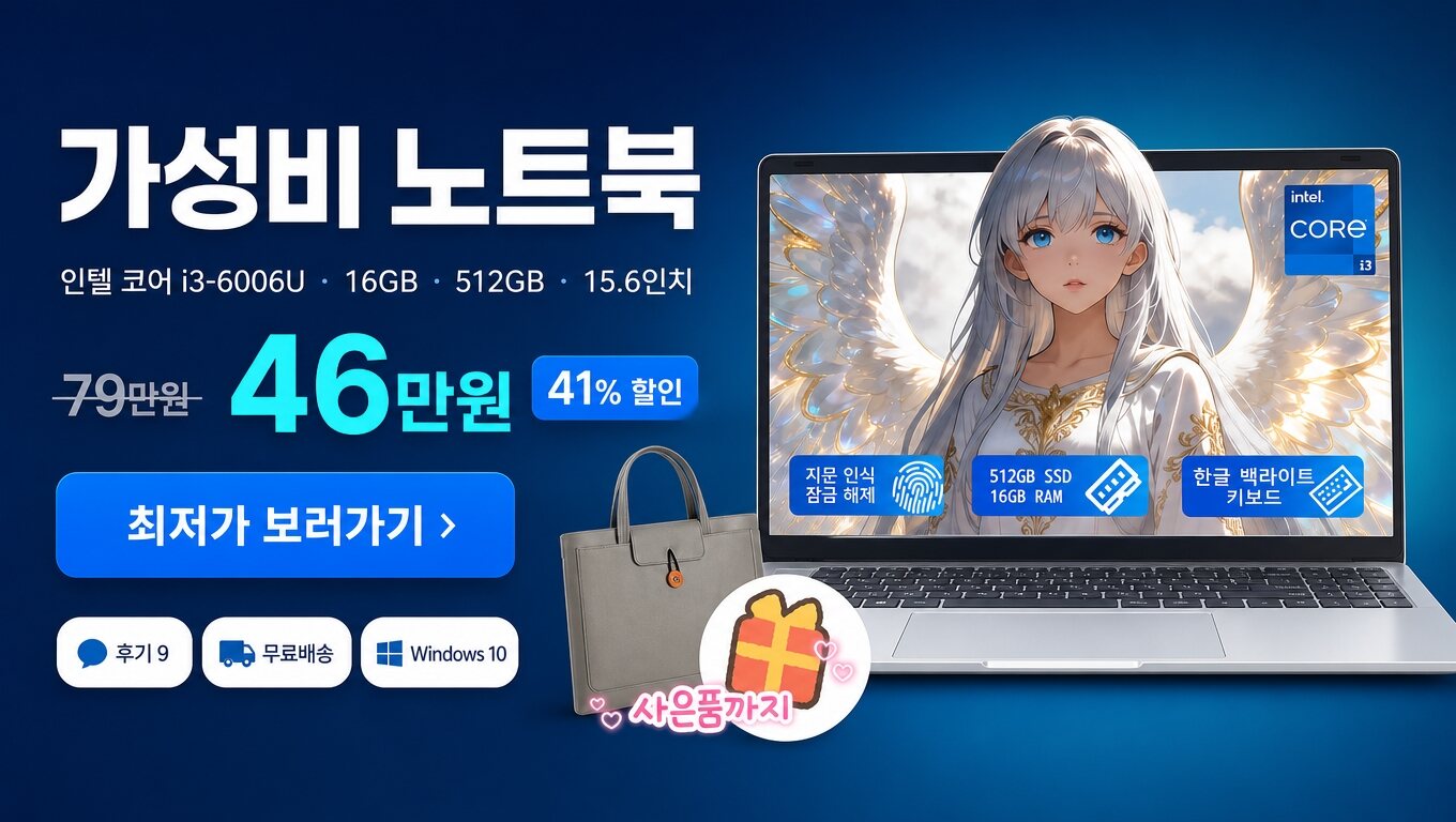 가성비 노트북 최저가 보러가기 배너