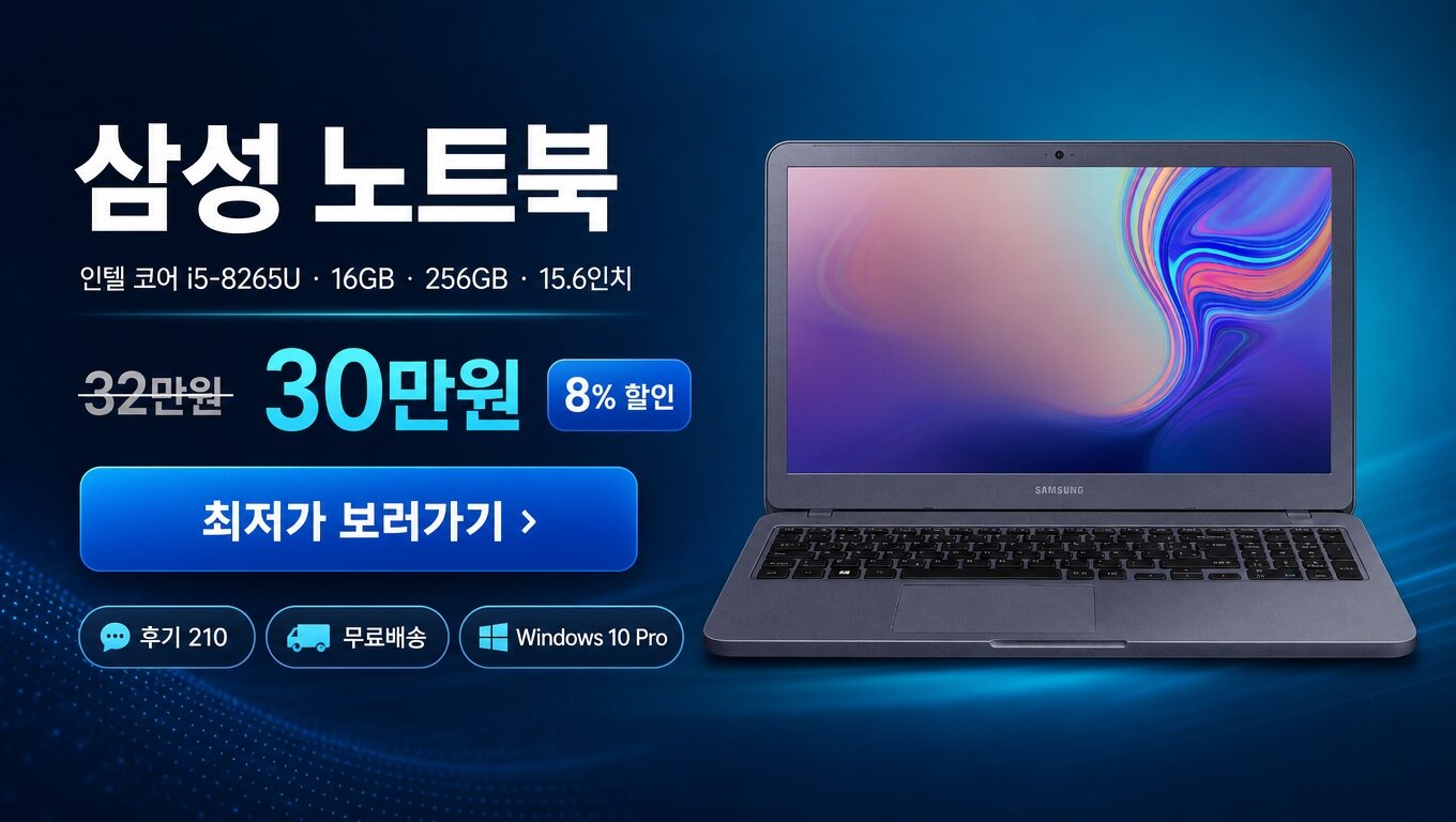 삼성 노트북 최저가 보러가기 배너