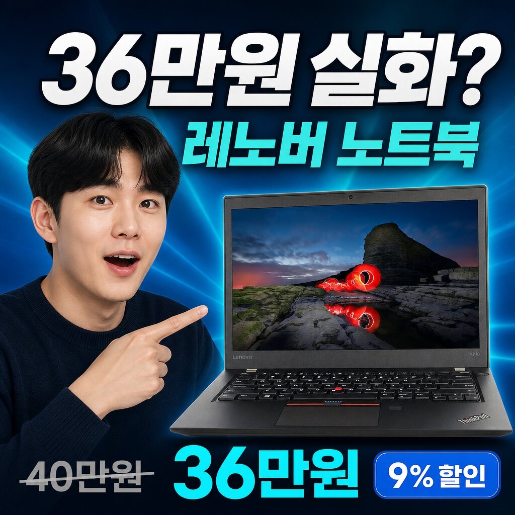 레노버 인텔 코어 i7-1185G7 노트북 실사용 후기 대표 이미지